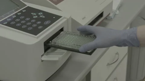 Scientist working in lab. Doctor analyzing, research Video stock 143160866