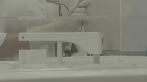 Scientist working in lab. Doctor analyzing, research Video stock 143160913