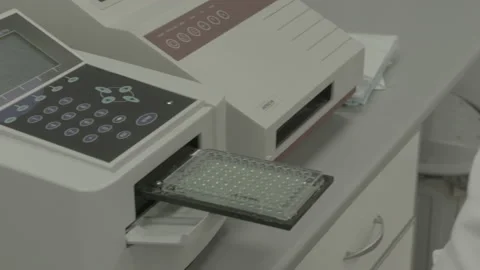 Scientist working in lab. Doctor analyzing, research Video stock 143160949