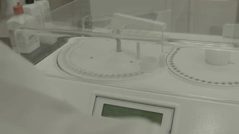Scientist working in lab. Doctor analyzing, research Video stock 143161173