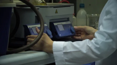 Scientist working in laboratories Stock Footage 101414988
