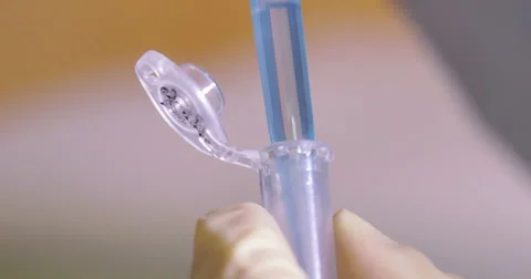 Scientist working at the laboratory, close-up Stock Footage 66745276