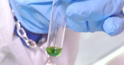 Scientist working at the laboratory, close-up Stock Footage 66745607