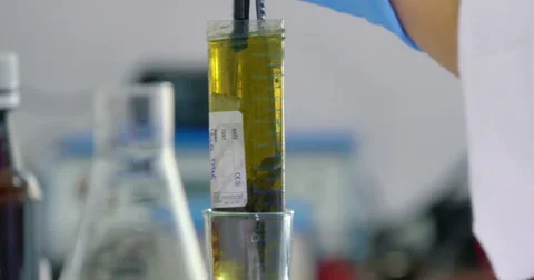 Scientist working at the laboratory, close-up Stock Footage 66745673