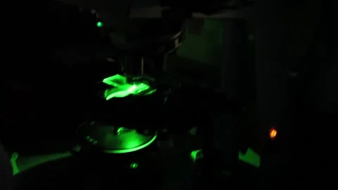 Scientist working in the laboratory with DNA and blood Stock Footage 136293653