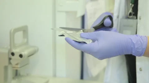 Scientist working in the laboratory with DNA and blood Stock Footage 136401245