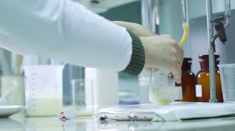 Scientist working at the laboratory Stock Footage 62909669