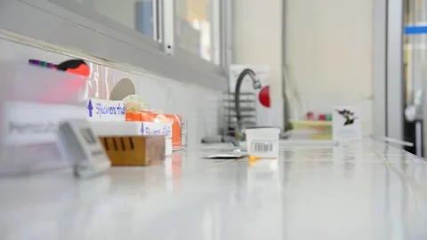 Scientist working in laboratory Stock Footage 76549641