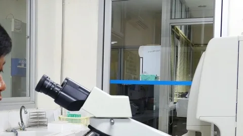 Scientist working in laboratory Stock Footage 79632819