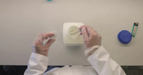 Scientist working in laboratory Stockbeeldmateriaal 136136194