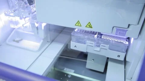 Scientist working in the laboratory Stock Footage 136277833