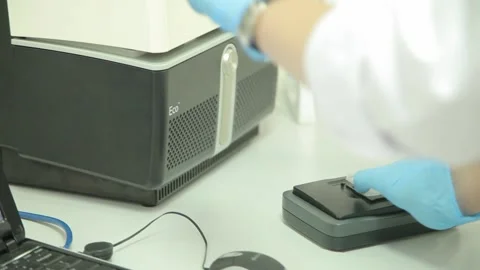 Scientist working in the laboratory Stock Footage 136279619