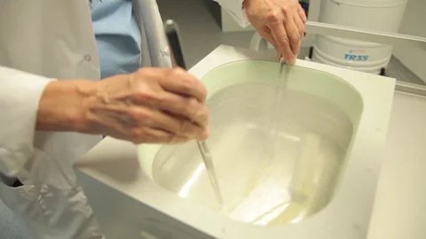 Scientist working in the laboratory Stock Footage 136280996