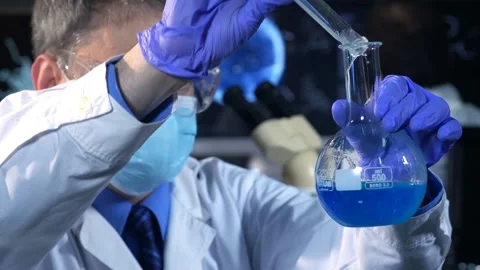 Scientist Working At The Laboratory Stock Footage 200750148