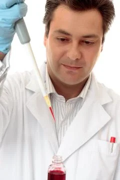 Scientist working in laboratory Stock Photos