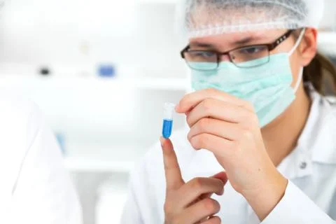 Scientist working at the laboratory. Stock Photos