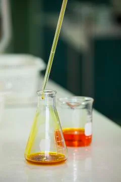 Scientist working at the laboratory. 库存照片