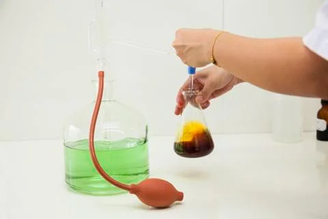 Scientist working at the laboratory. Stock Photos