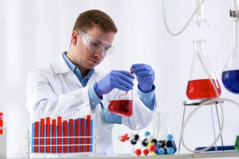 Scientist working at the laboratory 写真素材