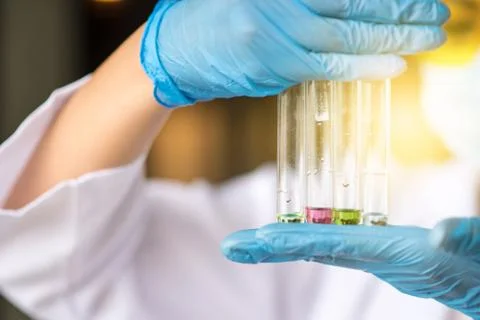 Scientist working at the laboratory Stock Photos