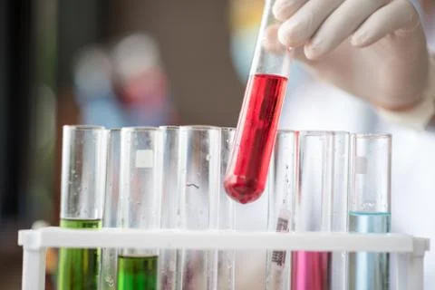 Scientist working at the laboratory Stock Photos
