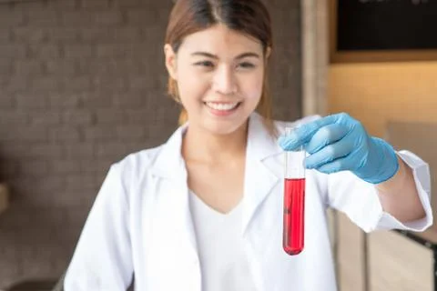 Scientist working at the laboratory Stock Photos