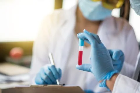 Scientist working at the laboratory Stock Photos
