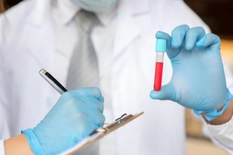 Scientist working at the laboratory Stock Photos