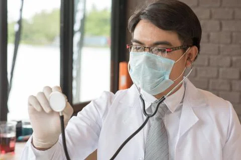 Scientist working at the laboratory Stock Photos