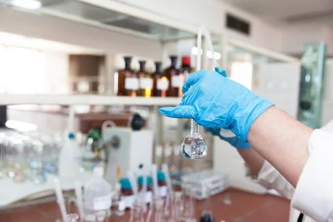 Scientist working in the laboratory Stock Photos