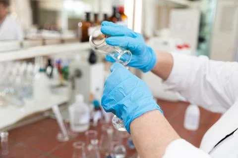 Scientist working in the laboratory Stock Photos