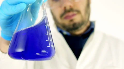 Scientist working in a laboratory with test tubes and pipette 動画素材 48749992