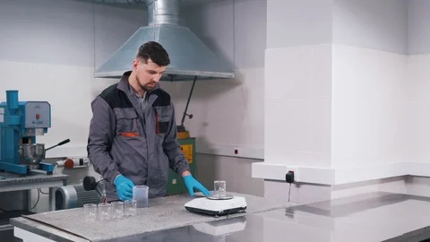 A scientist works in a laboratory Stock Footage 112152165