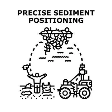 Scientists and specialized robotic equipment are working together. Precisely  Stock Illustration