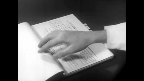 Scientists attack polio in the 1956 by testing it on monkeys. Stock Footage 88828032