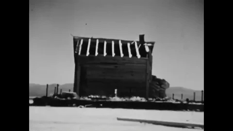 Scientists check the radioactive level in a town area and military troops enter Video stock 85770659