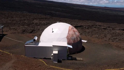 Scientists coming out from dome 動画素材 93533641