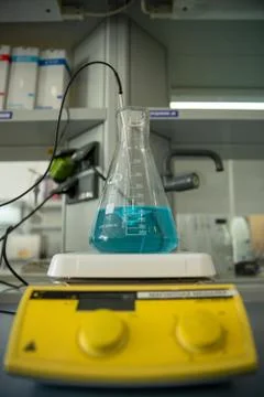Scientists conduct tests Stock Photos