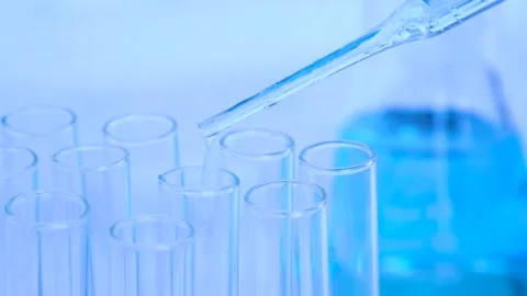 Scientists have experimented with antibiotics in vitro. For the creation of vacc Stock Footage 145298228