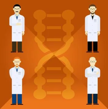 Scientists Stock Illustration