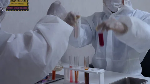 Scientists In Lab doing experiments Stock Footage 238995438
