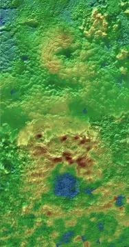 Scientists using NASA s New Horizons images of Pluto s surface to make 3-D... Foto stock
