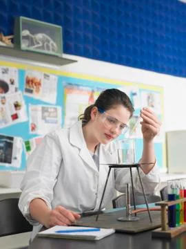 Scientists Working In Lab Stock Photos