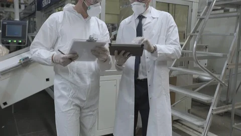 Scientists working in laboratory Stock Footage 106310730