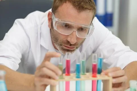 Scientists working in laboratory Stock Photos