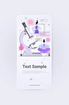 Scientists working with microscope in medical laboratory researchers doing 库存插图