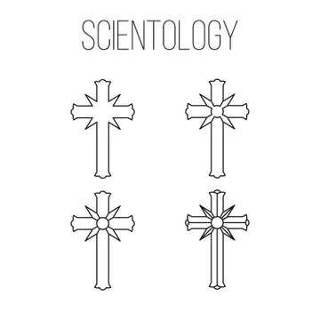 Scientology topic illustration Stock Illustration