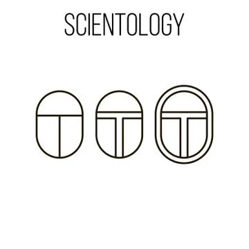 Scientology topic illustration Stock Illustration