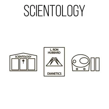 Scientology topic illustration Stock Illustration