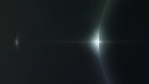 SciFi Abstract Geometric Shapes and Glowing Particles Motion Background Loop 库存影片 340899720